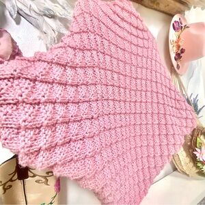 Artisan blush MEGA texture boho cocoon w shabby chic prairie country vibe